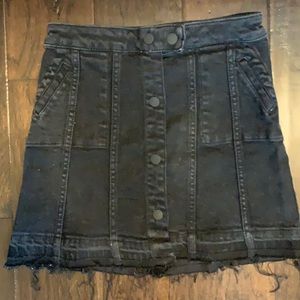 DL1961 Black Girls Denim Skirt